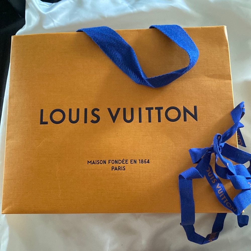 Small Louis Vuitton Shopping Bag with Long Ribbon